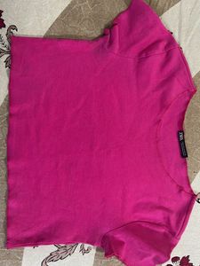 Cutest Zara pink Crop Top