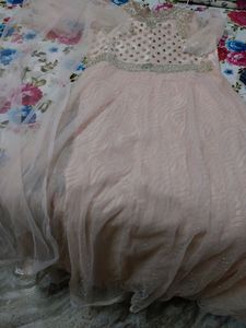 Baby Pink Colour Party Wear  Gawn