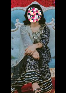 Anarkali sequins heavy neckwork