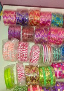 Colorful Indian Bangles - Set of Many!
