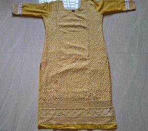 lime green kurta set(size~L)🌻