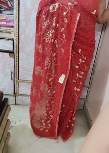 Newly Red Beautiful Saree