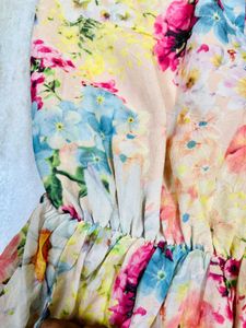Floral Print Sundress With Straps