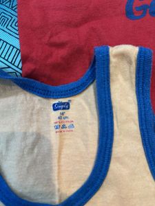 6-12 months  Boys vest pack of 9