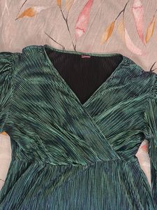 Sparkly Green Mini Dress