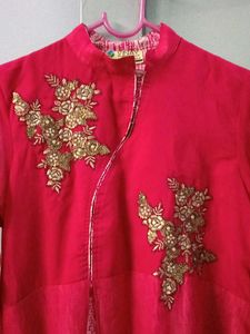 Embroidered Pink Tunic