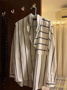 Striped White Shirt