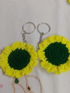 Sunflower Keychain