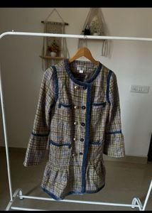 CHANEL Woven Tweed Jacket Shift DRESS
