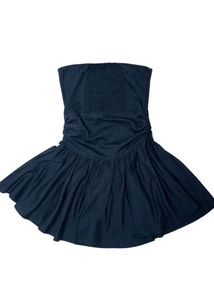 Navy Strapless Mini Dress
