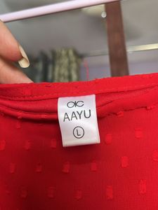 Red Long Sleeve Mini Dress