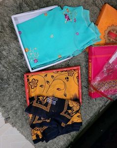2 Set Trading Quantity Sarees &amp; Blouse