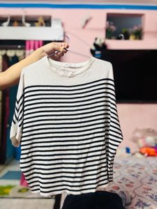 Striped Oversized Top