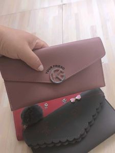 Set of 3 Cute Wallets Fixed Price.