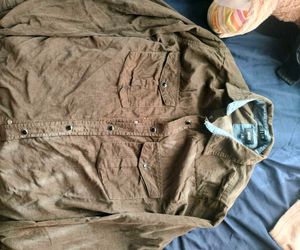 Men's Dark Olive Courdroy Casual Shirt