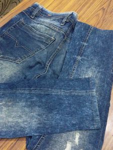Distressed Denim Jeans Mens