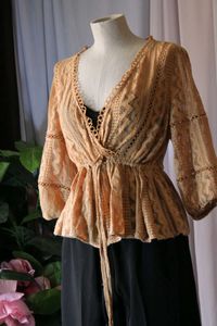 Cute Lace Tie Up Top