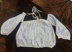 Striped Off-Shoulder Top