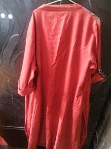 Red Boho Tunic Dress