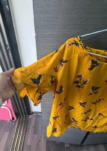 It Is Yellow Floral Top