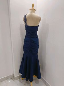 Elegant Navy Blue Gown