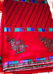 2handloom  Kurtawith Free New Saree