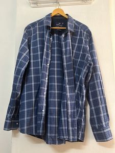 Men Cotton Check Shirt XXL