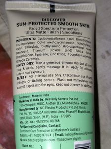 Pilgrim Squalane Ultra Matte Sunscreen SPF 50 PA+++