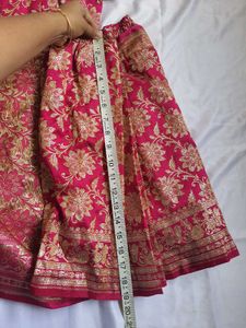 Pink Kids Benarasi Ready Saree