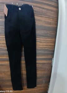 Black Straight-Leg Pants