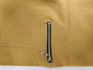 Mustard Zipper Detail Jeggings