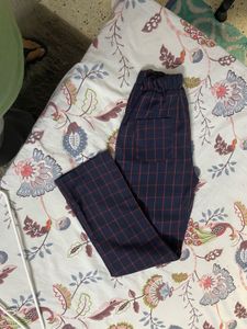 Navy &amp; Red Plaid Suit Set