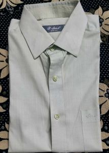 Light Green D'Lero 100% Pure Soft Cotton Shirt