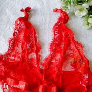 Red Net Bodysuit