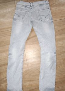 Grey Denim Jeans Waist-26 Height-32