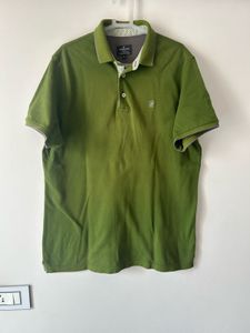Olive Green Polo Shirt size L stretchable to XL