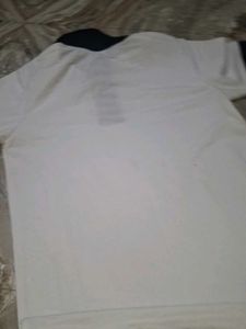 White unisex Collered Tshirt