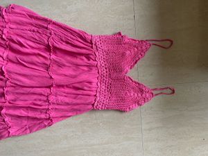 Pink Cute Beach Dress
