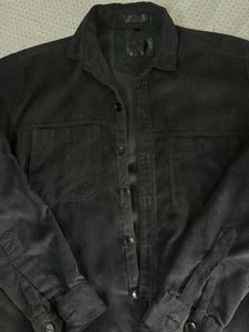Black Corduroy Old money Shirt