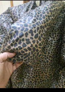 Leopard Print Puffer Jacket