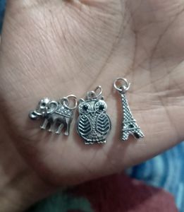 3 Cute Oxidised Pendants