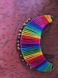 Rainbow Bell Choker Necklace