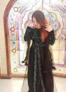 Green Sequence Princess Gown
