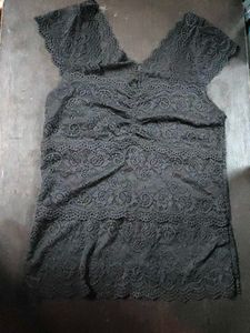 Elegant Black Lace Top