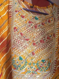 cotton tunic yellow, orange