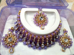 Elegant Gold Plated Necklace Set JewellerySet
