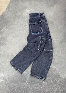 Cargo Style Denim Jeans