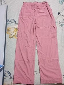 Combo Trendy Black Tee And Peach Cargo Pant