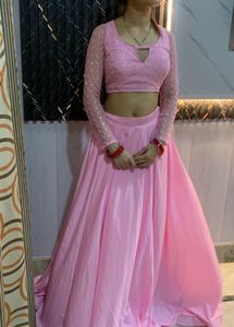 Beautiful Pink Heavy Lehanga💝🦋🎀