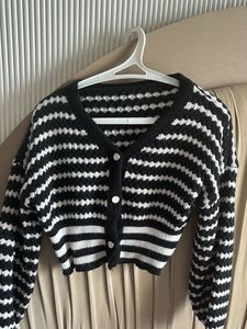 Striped Knit Cardigan